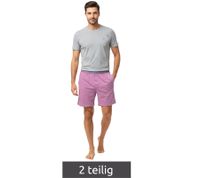 Completo shorty leggero da uomo SCOTCH & SODA in cotone, 2 pezzi, disponibile in grigio, blu o bordeaux chiaro