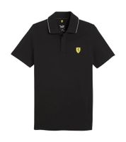 Polo homme PUMA X Scuderia Ferrari Race, manches courtes, coton, noir, réf. 701228038 001