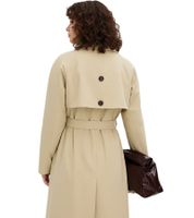 zweireihiger Damen Trench-Coat Oversized Übergangs-Jacke mit Gürtel 979556 Beige