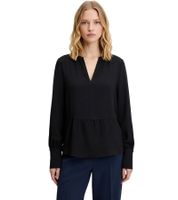 Elegante Damen Bluse aus einem Viskose-Mix mit dezentem Glanz Sommer-Shirt 929082 Schwarz