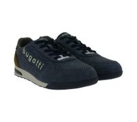 bugatti Trevor Herren Schnür-Schuhe Sneaker mit Label-Print City-Schuhe 321A3801-5000 Blau