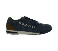 bugatti Trevor Herren Schnür-Schuhe Sneaker mit Label-Print City-Schuhe 321A3801-5000 Blau