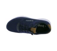 bugatti Trevor Herren Low-Top Sneaker Schnür-Schuhe mit Label-Print City-Schuhe 343-AFA11-6900 Blau