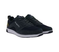 bugatti Herren Low-Top Sneaker Schnür-Schuhe mit Mesh-Einsätzen City-Schuhe 323-30704-5000 Dunkelblau