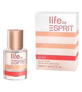 berauschendes ESPRIT life by Damen Eau de Toilette verführerisches Parfüm 20ml Rot/Orange/Gold