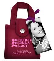 Fruity GEORGE GINA & LUCY Liquid Love Women's Eau de Toilette with Coconut and Caramel Perfume with Pouch 50ml Wine Red