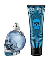POLICE To Be Herren Körperpflege-Set mit Eau de Toilette Parfum 40ml & Allover Body Shampoo frischer-holziger Duft Blau