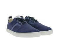 nachhaltige GROUNDIES Barfußschuhe La Paz Herren Low-Top Sneaker mit TrueSense Sohle Canvas Schnür-Schuhe GND-230264-07 Blau