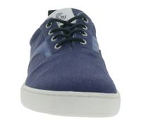 nachhaltige GROUNDIES Barfußschuhe La Paz Herren Low-Top Sneaker mit TrueSense Sohle Canvas Schnür-Schuhe GND-230264-07 Blau