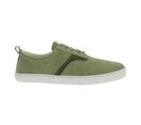 nachhaltige GROUNDIES Barfußschuhe La Paz Herren Low-Top Sneaker mit TrueSense Sohle Canvas Schnür-Schuhe GND-230264-10 Khaki