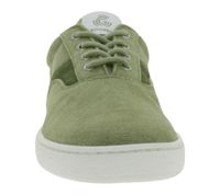 nachhaltige GROUNDIES Barfußschuhe La Paz Herren Low-Top Sneaker mit TrueSense Sohle Canvas Schnür-Schuhe GND-230264-10 Khaki