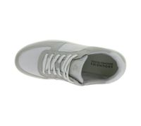 Baskets basses pour homme GROUNDIES Hamptons 2.0 en cuir véritable avec semelle TrueSense, à lacets, coloris blanc/gris, référence GND-210256-30