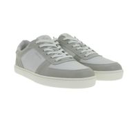 Baskets basses pour homme GROUNDIES Hamptons 2.0 en cuir véritable avec semelle TrueSense, à lacets, coloris blanc/gris, référence GND-210256-30