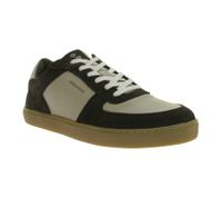 sportliche GROUNDIES Barfußschuhe Hamptons 2.0 Herren Low-Top Echtleder Sneaker mit TrueSense Sohle Schnür-Schuhe GND-210256-04 Braun