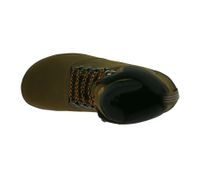 Chaussures minimalistes GROUNDIES Portland, bottes de randonnée imperméables en cuir véritable pour homme, avec technologie TrueSense et semelle intérieure amovible, GND-210254-04 Marron