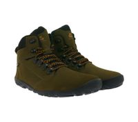 Chaussures minimalistes GROUNDIES Portland, bottes de randonnée imperméables en cuir véritable pour homme, avec technologie TrueSense et semelle intérieure amovible, GND-210254-04 Marron