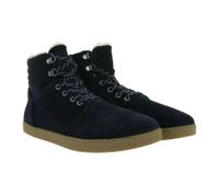 Chaussures minimalistes Timeless GROUNDIES Vancouver, bottes de randonnée robustes en cuir véritable pour homme, avec technologie TrueSense et laine de mouton, GND-220242-07, bleu marine