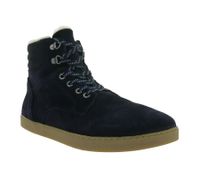 Chaussures minimalistes Timeless GROUNDIES Vancouver, bottes de randonnée robustes en cuir véritable pour homme, avec technologie TrueSense et laine de mouton, GND-220242-07, bleu marine