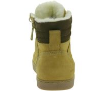 zeitlose GROUNDIES Barfußschuhe Vancouver widerstandsfähige Herren Echtleder Trekking Boots mit TrueSense und Schafwolle GND-220242-33 Camel-Beige