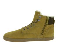 zeitlose GROUNDIES Barfußschuhe Vancouver widerstandsfähige Herren Echtleder Trekking Boots mit TrueSense und Schafwolle GND-220242-33 Camel-Beige