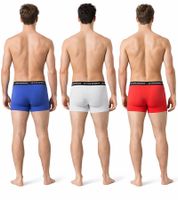 3er Pack Le Coq Sportif Basic Boxer Herren Boxer-Shorts Baumwoll-Unterhose Unterwäsche Grau/Bordeaux/Schwarz oder Rot/Hell-Grau/Blau