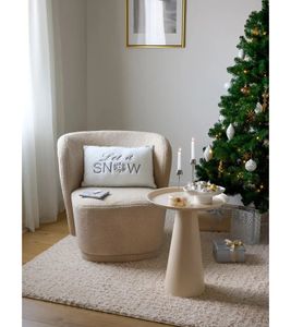 Kunstfell-Teppich mit weicher Oberfläche Wohnzimmer-Teppich Wohnaccessoire Dekoteppich 928775 Hell-Beige