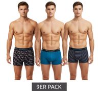 9er Sparpack SCOTCH & SODA Herren Boxershorts mit Baumwoll-Stretch Unterwäsche Unterhose SSSP25M166645 Blau/Schwarz/Bunt oder Blau/Bunt