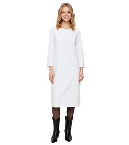 schmeichelhaftes Damen Midi-Kleid Etui-Kleid mit zartem Blumenmuster 952177 Hellblau/Weiß