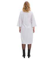 schmeichelhaftes Damen Midi-Kleid Etui-Kleid mit zartem Blumenmuster 952177 Hellblau/Weiß