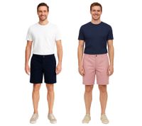 Short chino bermuda décontracté pour homme Henry FQ1924, en coton, bleu foncé ou rose (réf. 21900629)
