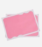 2er Tischsets aus Bio Baumwolle mit farbiger Kante Wohn-Dekoration Tischschmuck 30x40cm 931860 Weiß/Rosa