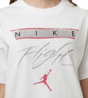 NIKE Jordan GFX Damen T-Shirt Baumwoll-Shirt im Street-Style Loose Fit FQ3240-100 Weiß