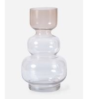 Moderne Glasvase mit geschwungenem Design Wohn-Dekoration Deko-Vase 905585 Transparent