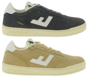 Scarpe da città da donna Flamingos Life Stadium, sneakers basse vegane effetto camoscio, prodotte in Spagna, color terracotta o grigio