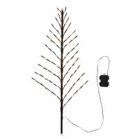 Dekorativer LED-Zweig mit warmweißer Beleuchtung Wohn-Dekoration LED-Hängedeko Baum 964746 Schwarz