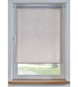 Schlichtes Springrollo mit Sichtschutz Fenster-Rollo Sonnenschutz 923437 Grau