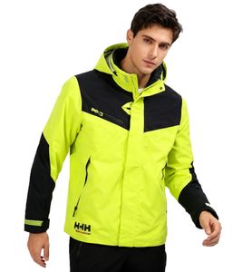 Helly Hansen Workwear Shell Magni Funktionsjacke wind- und wasserdichte Herren Jacke mit Helly Tech 71161_439 Grün