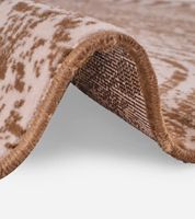 Teppich mit malerischer Musterung Wohnzimmer-Teppich Wohnaccessoire Dekoteppich 936577 Braun