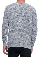 Pull en grosse maille oversize tendance pour homme, référence 13365, blanc