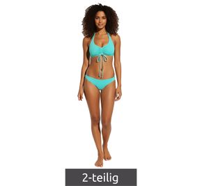 farbenfrohes 2-teiliges Damen Bikini-Set Badekleidung mit gefütterten Cups Bikini BH und Slip für Strand & Sommer 979250 Türkis