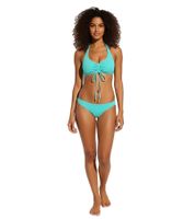 farbenfrohes 2-teiliges Damen Bikini-Set Badekleidung mit gefütterten Cups Bikini BH und Slip für Strand & Sommer 979250 Türkis