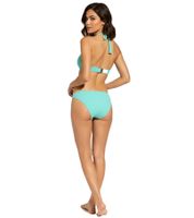 farbenfrohes 2-teiliges Damen Bikini-Set Badekleidung mit gefütterten Cups Bikini BH und Slip für Strand & Sommer 979250 Türkis