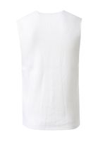 Elegante Herren Feinstrick-Weste mit Knopfleiste Anzug-Weste 13412 Weiß