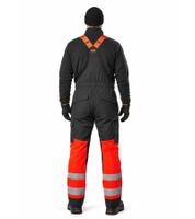 Wasserdichte Helly Hansen Alna 2.0 Herren Winter-Arbeits-Latzhose mit HellyTech Technologie Winter-Hose Arbeits-Hose Schutzklasse 71490-169 Schwarz/Orange