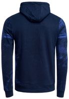 Sweat-shirt à capuche sportif pour homme, bleu marine, orné d'imprimés vintage et d'une poche kangourou, référence 19135
