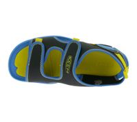 KEEN Knotch Creek Kinder Sandalette Trekking-Schuhe mit Klettverschluss Sommer-Schuhe 1025645 Blau/Schwarz