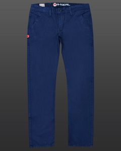 Herren Chino-Hose Regular Fit Klassische Stoffhose Freizeit Business-Chino 7551 Navy