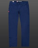Herren Chino-Hose Regular Fit Klassische Stoffhose Freizeit Business-Chino 7551 Navy