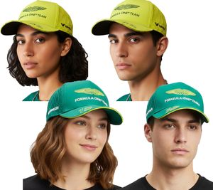 Formula 1 Aston Martin F1 BOSS Baseball-Cap Saison 2024 Fan-Cap Snapback Lance Stroll oder Fernando Alonso Grün, Weiß oder Neongelb