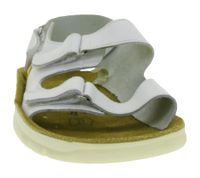 Slip-resistant HSM men's and women's work sandals, ESD-compliant, genuine leather shoes, protection class SRC or SRA, mules, professional shoes, factory second-hand, B-grade, medical shoes, white